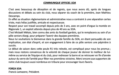 Communiqué Officiel